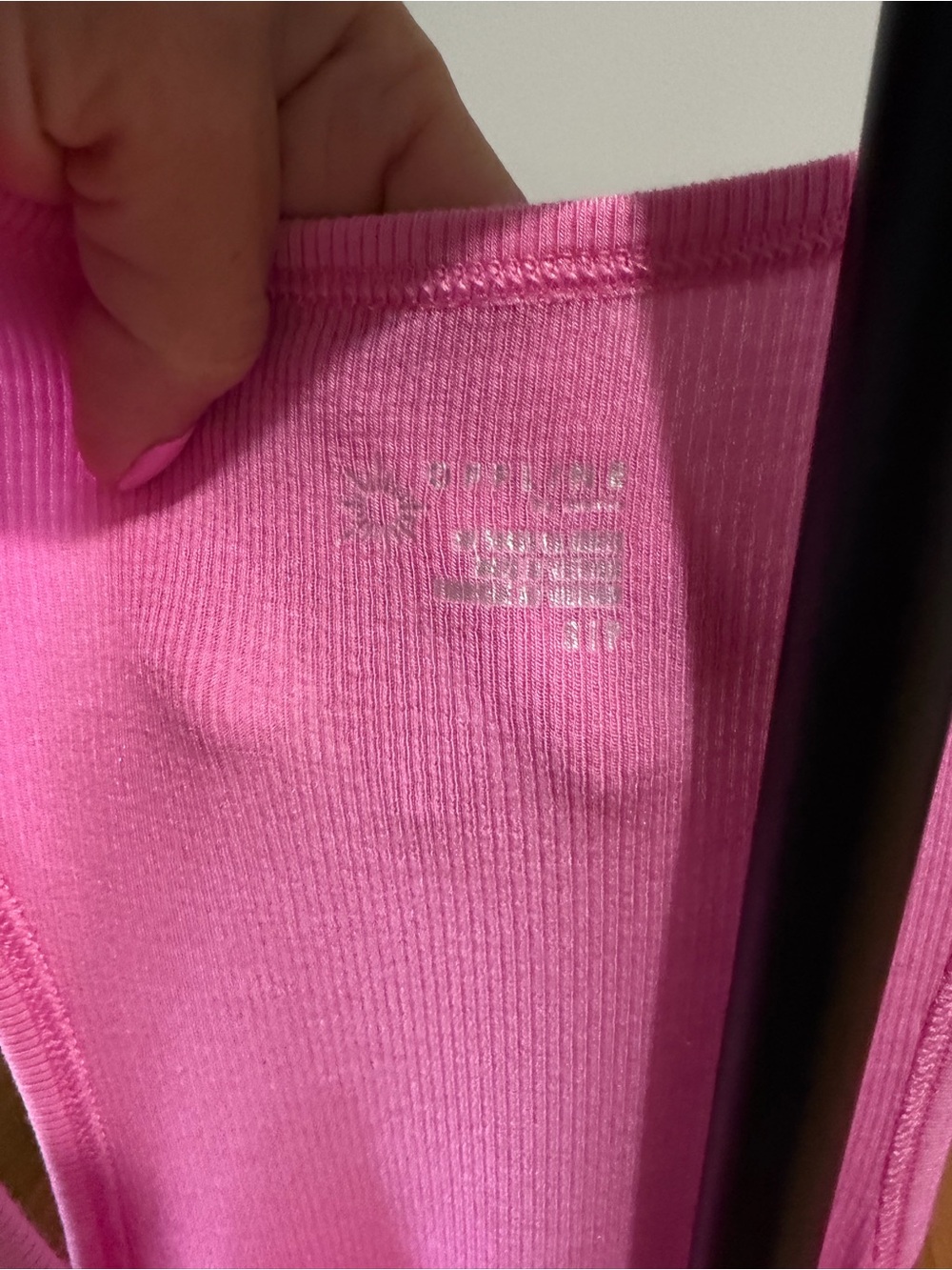 Relaxed Pink Racerback Tank Top - Picture 2 of 3